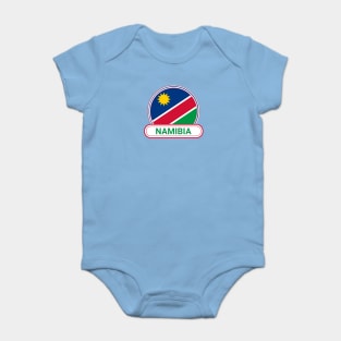 Namibia Country Badge - Namibia Flag Baby Bodysuit